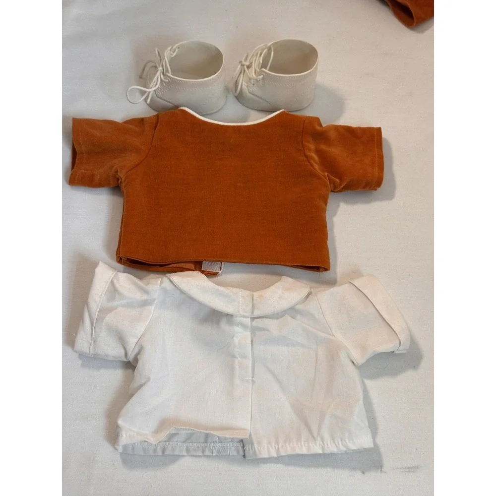 Cabbage Patch Kids 16 in Doll Outfit Shirt Shorts Jacket Shoes Orange White